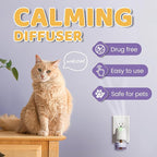 Cat Calming Diffuser Refills – Long-Lasting 30-Day Formula, Cat Pheromones Calming Diffuser for Stress Relief, Relaxation, and Anxiety Reduction, Easy to Use – (2 Diffusers + 2 Refills)