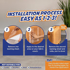 12 Pack Cat Scratch Furniture Protector Tape Sheets – Double-Sided Sticky Training (5 XL, 5 Large, 2 Medium) – Anti-Scratch Couch & Sofa Guard – Clear – Not for Leather, Velvet, Microfiber