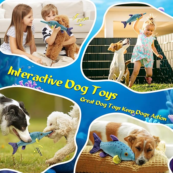 Large Squeaky Dog Toys :Plush Soft Dog Chew Toys - Tug of War for Large,Small, Medium,Puppy Breeds-Puppy Toys to Keep Them Busy