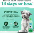 TropiClean Fresh Breath Water Additive for Dogs, Dog Breath Freshener & Teeth Cleaning Solution, No Toothpaste or Toothbrush Required, 33.8oz, 3 Pack