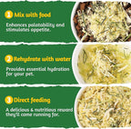 Just Try 8 oz Cat Grass Treats Freeze Dried Cat Food Toppers Mixers Hairball Control Low Calorie Real Chicken Egg Yolk Dental Care Healthy Cat Snacks Treats for Indoor Cats