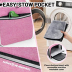 Top-Expandable Cat Carrier 18x11x11, United Delta American Airline Approved Dog Travel Carrier, Soft-Sided Pet Carry Bag Under-Seat in Cabin, Puppy Airplane Crate TSA Plane Kitten Cage Pink