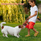 Plush Dog Toys with Rope, Squeaker & Crinkle Paper – Interactive Squeaky Chew Toy for Large Dogs & Puppies – Tough Pet Toy for Tug of War, Fetch & Dental Exercise