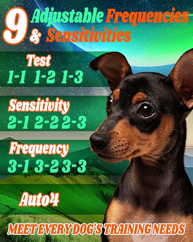 1500 mAh Rechargeable Anti Barking Device for Dogs Indoor Up to 50 Ft Range, 9 Modes Dog Bark Deterrent Devices Dog Training & Behavior Aids, Dog Barking Control Safe for Dogs