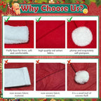 10Pcs Santa hats bulk, Christmas Hat bulk for Adults, Gorros De Navidad for women and men, Classic Plush Fluffy for Xmas New Year Party Decorations