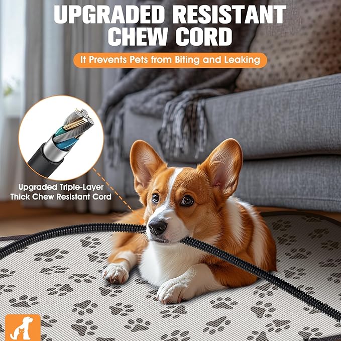 Pet Heating Pad, Upgraded Dog Cat Heating Pad, Outdoor & Indoor Heating Pad for Cats, Waterproof Self Dog Heating Pad with 9 Adjustable Temperature, Electric Pet Heating Pads for Cats and Dogs