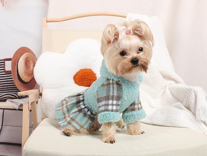 Dog Hoodie Dog Sweater Puppy Clothes for Small Dogs Boy Girl Pet Hoodies for Dogs Cold Weather Doggie Coats Fall Doggy Sweatshirt for Chihuahua Yorkie Cat Sweater Costumes, M, Green