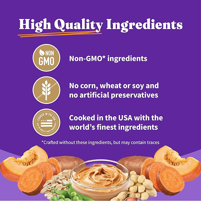 Halo Holistic Vegan Dog Food, Plant-Based Peanut Butter Recipe, Dry Dog Food, Complete Digestive Health, Kibble for Adult Dogs, 10 lb Bag