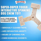 Bullibone Nylon Dog Chew Toy Spin-a-Bone - Interactive Dog Toy, Triggers Natural Instincts, and Improves Oral Health