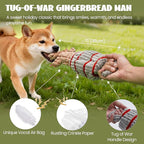 Nocciola 4 Pack Christmas Dog Toys, Interactive Crinkle Dog Squeaky Toys, Plush Dog Toys for Christmas, Christmas Toys for Puppy Small Medium Large Dogs & Aggressive Chewers