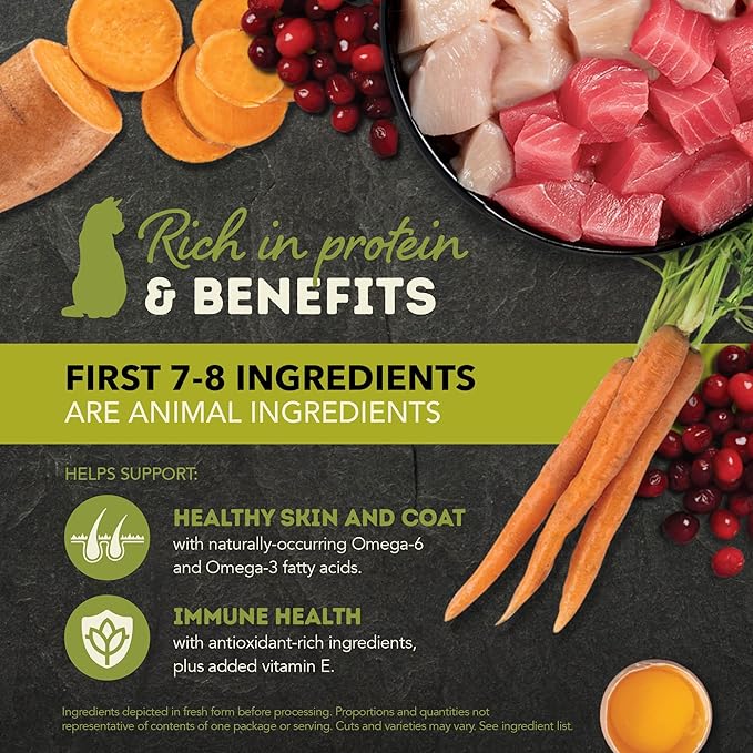 ACANA Chunks in Broth Wet Cat Food Variety Pack: Salmon & Chicken + Lamb & Kidney Recipes 3oz Cans (12 Count, 6 of Each)