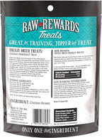 Northwest Naturals Raw Rewards Freeze-Dried Chicken Breast Treats for Dogs and Cats - Bite-Sized Pieces - Healthy, 1 Ingredient, Human Grade Pet Food, Natural, Proudly Made in USA, 10 Oz (Pack of 3)