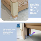 Cat Scratcher, Sisal Corner Scratching Pad, 28 Inch Cat Scratcher Natural Sisal Furniture Protector with Catnip