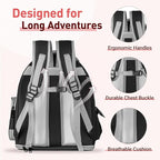 Cat Backpack Carrier with Bubble Window, Breathable & Foldable Pet Travel Carrier for Small Dogs and Cats, Airline-Approved for Hiking & Outdoor Use