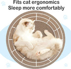 Cat Scratcher, 17.7x17.7 inches Cardboard Cat Scratchers for Indoor Cats, Large Cat Scratching Board, Round Bowl Cat Scratch Pad Bed with Catnip