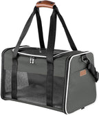 Cat Carrier - Portable Foldable Dog Pet Carrier, Soft-Sided Pet Bag up to 15 Lbs, Airline Approved Travel Puppy Carrier