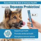 Doctor By Squeeze Probiotics for Dogs Gut Health Immunity Skin&Alllergy Care Diarrhea Relief Digestive Stomach Support with L. crispatus KT-11 Lickable Paste Formula Individually Packaged, Chicken