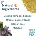 Bacon-Flavored Calming Chews for Dogs: Hemp and Melatonin Dog Anxiety Relief Treats, CBD-Infused Calming Chews and Treats for Dogs, Perfect Sleep Aid, 120 Count