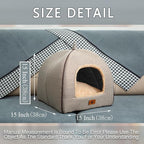 Cat Bed for Indoor Cats - Cat Cave Bed Cat House Cat Tent with Removable Washable Cushioned Pillow, Soft Kitten beds,Cat Beds & Furniture, for Small and Medium Pet Bed