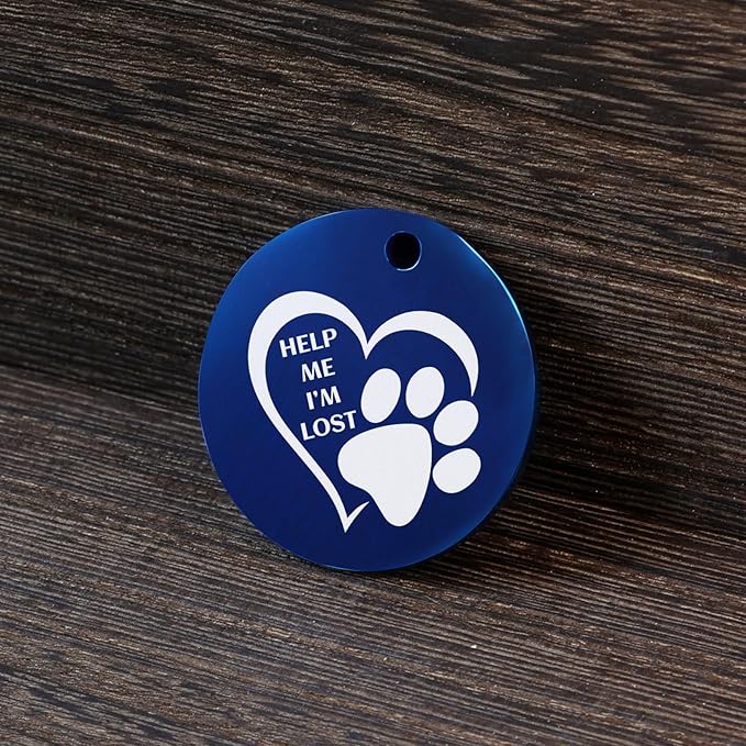 MYLUCKYTAG QR Code Stainless Steel Personalized Dog ID Tag, Digital Profile, Email Alerts