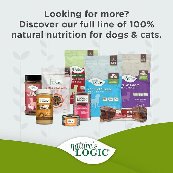 Nature's Logic Beef Lung Dog & Cat Treats - 100% Natural - Single-Ingredient High Protein - No Additives - Dental Care Treat for Dogs & Cats - Grain-Free - Beef Lung Treat, 3.5oz