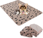 2 Pieces Dog Pee Pads - Washable Dog Rugs Non-Slip Puppy Pads for Small Dogs, Water Absorb Training Pads (24x18 (2pack), Beige)