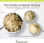 Herbsmith Kibble Seasoning – Freeze Dried Turkey – Dog Food Topper for Picky Eaters -4.9 oz