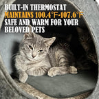 PETNF Outdoor Heating Pad for Cats, Pet Heating Pad for Outdoor Cat House,Safe Electric Cat Warming Pad,Waterproof Heated Cat House for Outside Feral Cat Animal,Outdoor Heat Cat Dog Bed Mat, 20"X16"