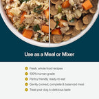 JustFoodForDogs JustFresh Home-Cooked Chicken and Beef Dog Food Variety Pack with No Preservatives, Resealable Packaging, Human Grade Wet Dog Food, 12 oz - 8 Pack