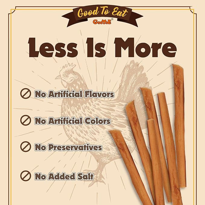 Gootoe Chicken Dog Treats – Chicken Sticks with Chicken Liver 1.5 lb – All Natural, Grain-Free, Low Fat, Premium Training Chews, Healthy & Easily Digestible