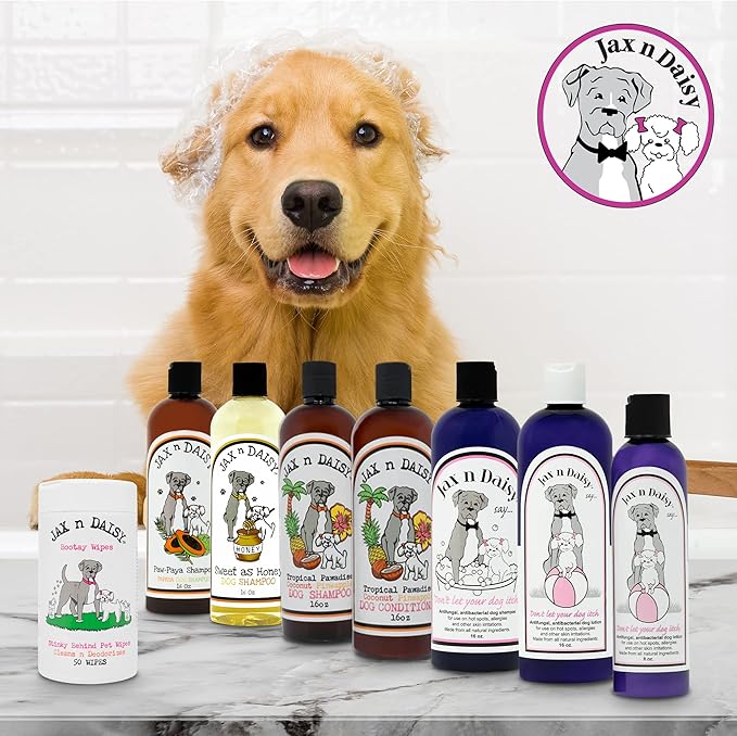 Itch Relief Shampoo and Lotion Dog Shampoo Sensitive Skin Itch Relief for Dogs and Dog Lotion Relieve Itching with Our Anti 2 Bottles 1 8oz 1 16oz