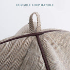 Cat Bed for Indoor Cats - Cat Cave Bed Cat House Cat Tent with Removable Washable Cushioned Pillow, Soft and Self Kitten beds,Cat Beds & Furniture, Pet Bed (Large, Beige)