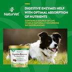 NaturVet – Digestive Enzymes - Plus Probiotics & Prebiotics – Helps Support Diet Change & A Healthy Digestive Tract – for Dogs (Soft Chews, 70 Count)