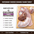 Earth Animal Wisdom Air Dried Dog Food | Turkey Recipe Premium Natural Dog Food | All Breeds & Ages | Made in The USA | 2 Pound Bag