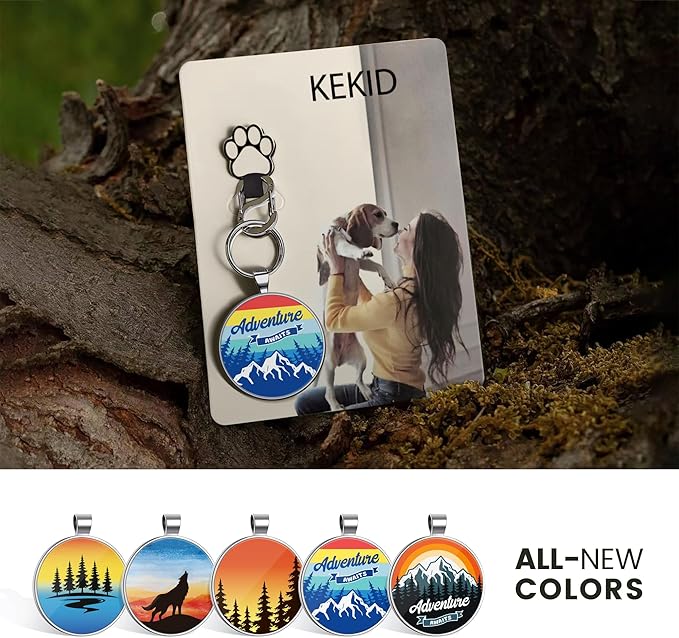 Personalized Dog Tags - Custom QR Code Pet ID Tags - Smart Pet Location Alerts