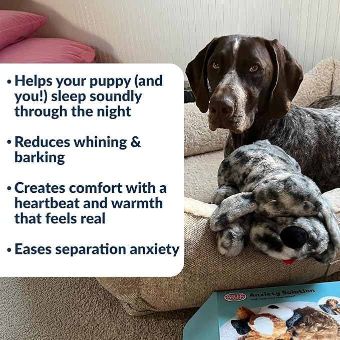 Original Snuggle Puppy Toys - Heartbeat Puppy for Dogs - Pet Anxiety Relief and Calming Aid - Comfort Dog Toys for Behavioral Training