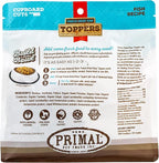 Primal Dog Food Toppers & Cat Food Toppers, Cupboard Cuts, Grain Free Meal Mixers with Probiotics, Raw Freeze Dried Dog Treats & Cat Treats, Great for Training (Fish, 3.5 oz)