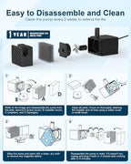 Dog Water Fountain Pump Replacement for D2341, D2419, D2223, D2322 Models, Pet Water Fountain Replacement Pump for PETNF Stainless Steel Large Dog Fountain for Large Dogs, Long Lifespan, Ultra Quiet