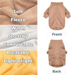 Dog Sweater, 3 Pack Dog Sweaters for Small Dogs Girl Boy, Ultra Soft Warm Puppy Clothes Dog Coat for Winter (Camel+Beige+Yellow, XX-Small)