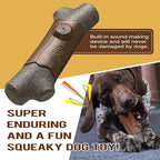 Dog Toys Chewers,Dog Chew Toy for Aggressive Chewers Sausages,Squeaky Dog Toy Interactive (Brown Bone)