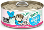 B.F.F. Play - Best Feline Friend Paté Lovers, Aw Yeah!, Tuna & Chicken Check Please! with Tuna & Chicken, 5.5oz Can (Pack of 8)