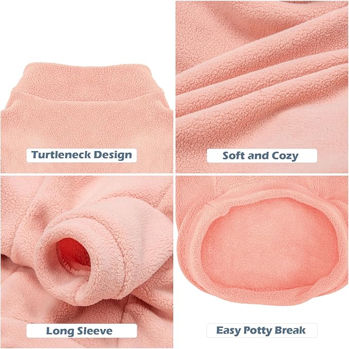 Dog Sweater, 3 Pack Dog Sweaters for Small Dogs Girl Boy, Ultra Soft Warm Puppy Clothes Dog Coat for Winter (Rose+Lt Pink+Lt Purple, Small)