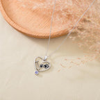 Birthstone Veterinary Stethoscope Necklace 925 Sterling Silver Nurse Vet Pendant with Dog Paw Nurse Jewelry Gifts for Veterinarian Nurse Women Veterinarian Gifts