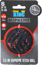 Chew King Supreme Dog Toy Collection, Small 2.5" Supreme Fetch Ball