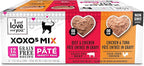 I AND LOVE AND YOU XOXOs Wet Cat Food - Chicken + Beef Pâté Variety Pack - Grain Free, Filler Free, 3oz Pack of 12 Cans