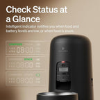 PETLIBRO Automatic Cat Feeder, Battery-operated Automatic Cat Food Dispenser with 180-Day Life, AIR Cordless Timed Pet Feeder for Cat & Dog, 2L Auto Cat Feeder, Black