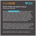 Tiki Cat Solutions Liquid Meal Replacer Wet Cat Food, Tuna in Goat's Milk, 6 oz. Spout Pouch (6 Count)