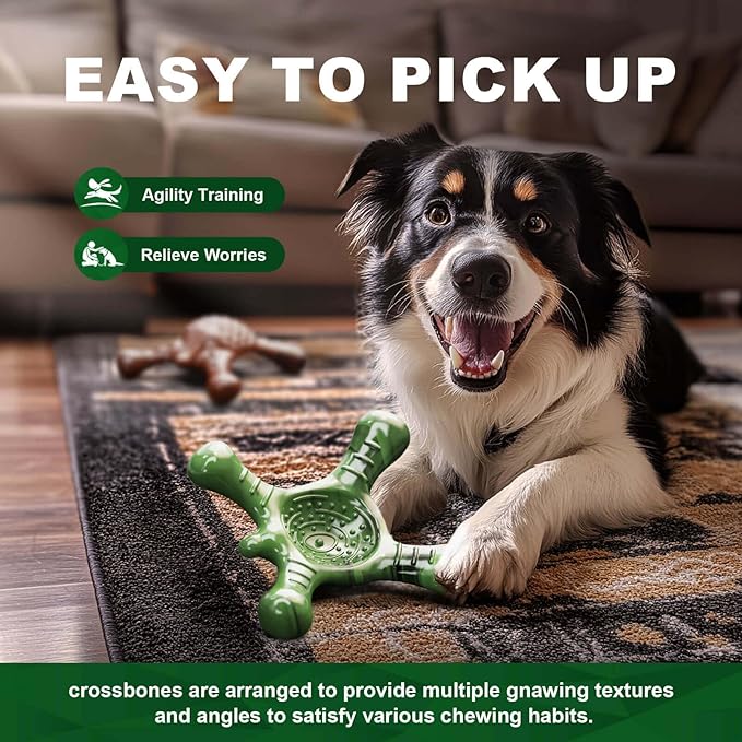 Chew Toys for Aggressive Chewers – Tough Nylon Puppy Teething Toy for Small Dogs, Durable Dog Bone for Indoor Play & Boredom Relief, Safe Non-Toxic Chew Toy