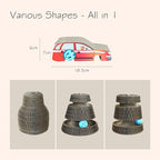 Magic Organ Multiform Scratching Board with Catnip, Foldable Magnetic Assembly Cat Scratch Pad for Outdoor Entertainment, Portable Accordion Cat Scratcher Cardboard with Bell Ball Toy for Indoor Cats