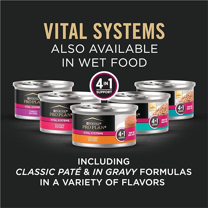 Purina Pro Plan Vital Systems Chicken and Egg Formula 4-in-1 Adult Dry Cat Food - 3 lb. Bag